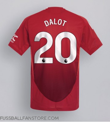 Manchester United Diogo Dalot #20 Replik Heimtrikot 2024-25 Kurzarm